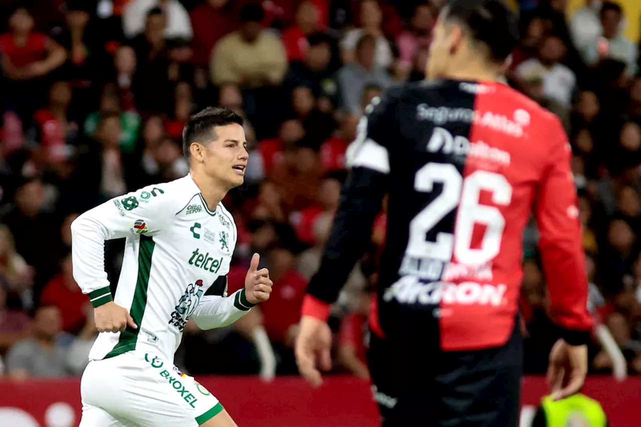 James Rodríguez y un debut esperanzador: gran figura en agónica victoria de León sobre Atlas