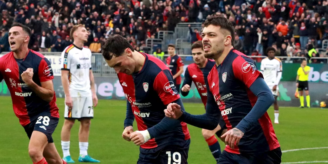 Cagliari-Lecce 4-1: Nicola la ribalta con i cambi e sorpassa Giampaolo