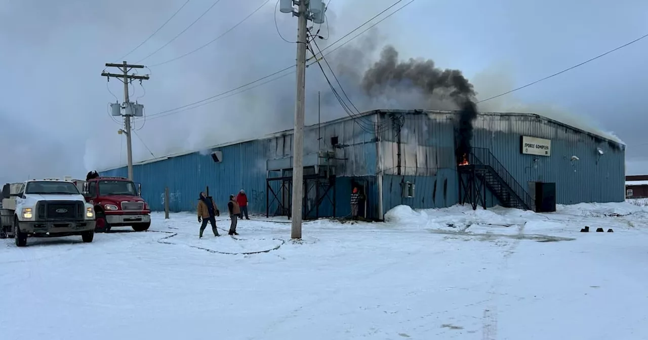 ‘Painful’: Major fire destroys community arena in Berens River First Nation