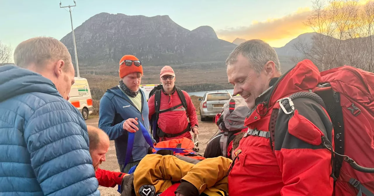 Hillwalker rescued from Scots mountain after falling while hiking in Highlands