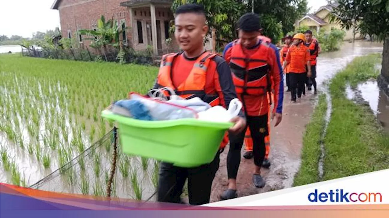 Tanggul Jebol Rendam Rumah-Sawah, Warga 5 Desa di Lampung Selatan Diungsikan