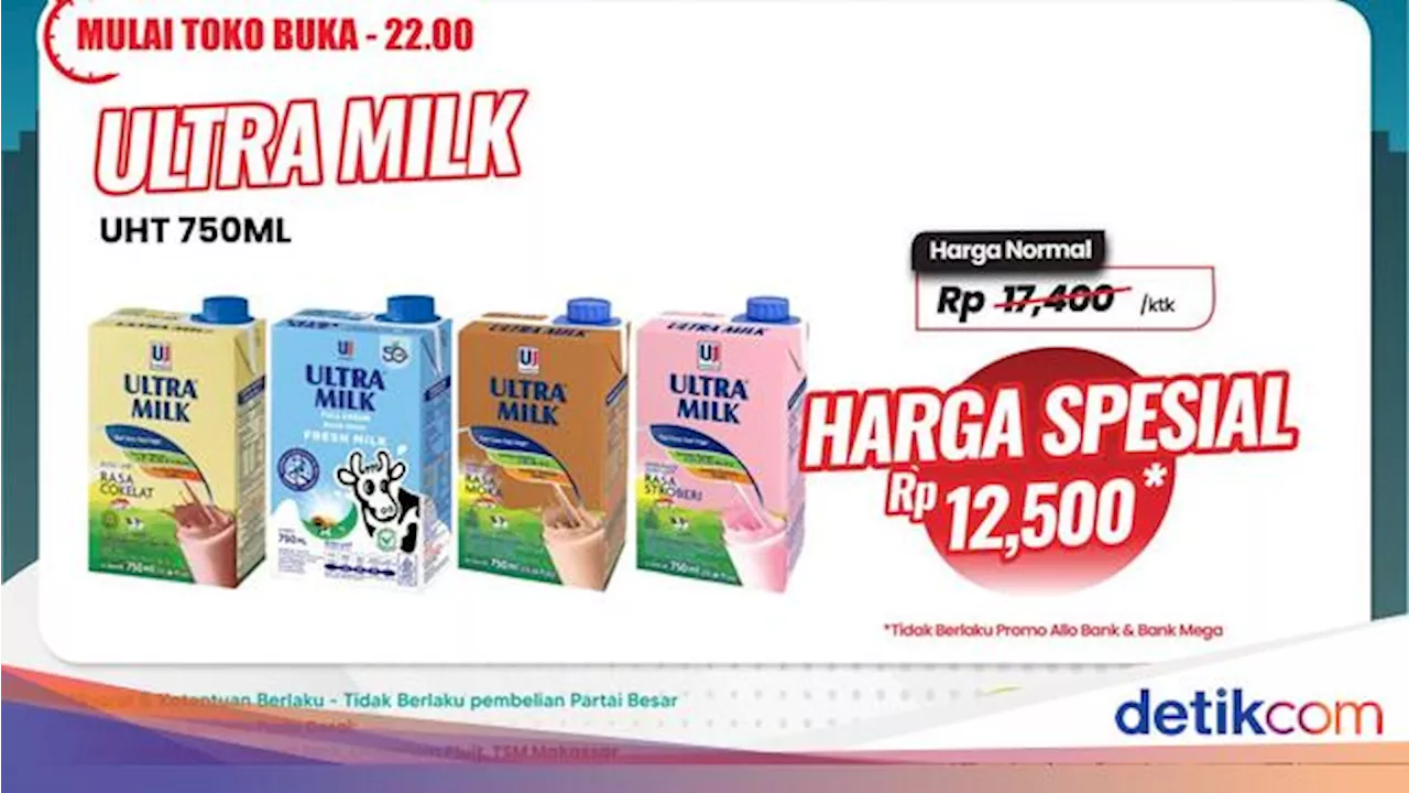 Beli Susu Kotak 750 Ml di Transmart Full Day Sale Cuma Rp 12.500