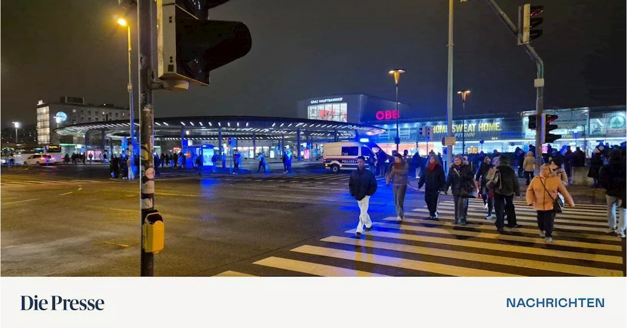 Grazer Hauptbahnhof nach Drohnachricht evakuiert