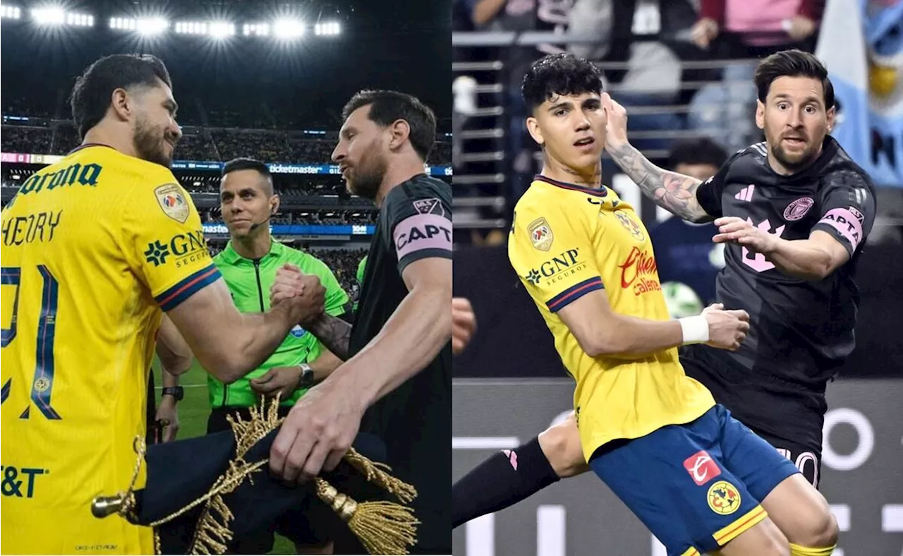 América vs Inter Miami; las mejores imágenes que dejó el partido amistoso en el Allegiant Stadium