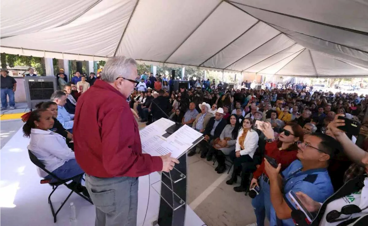 Rubén Rocha inicia programa de mejoramiento de viviendas en Río Sinaloa; anuncia inversión de 28 mdp