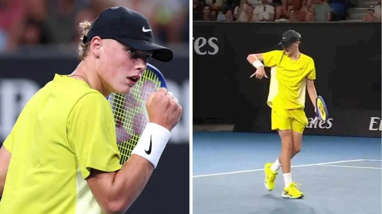 Cruz Hewitt triumph sparks wild Aus Open scenes as ice-cold celebration delights star