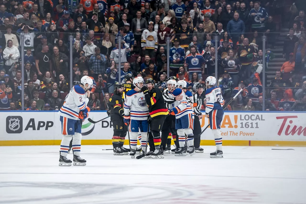 Oilers’ captain Connor McDavid gets match penalty for late-game skirmish