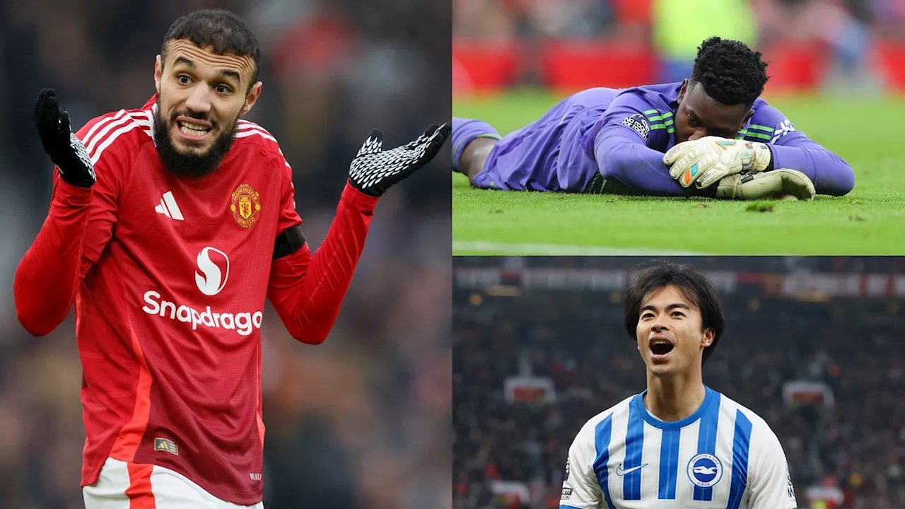 Rating Pemain Manchester United Vs Brighton: Bencana Andre Onana & Noussair Mazraoui Bikin Old Trafford RONTOK LAGI!