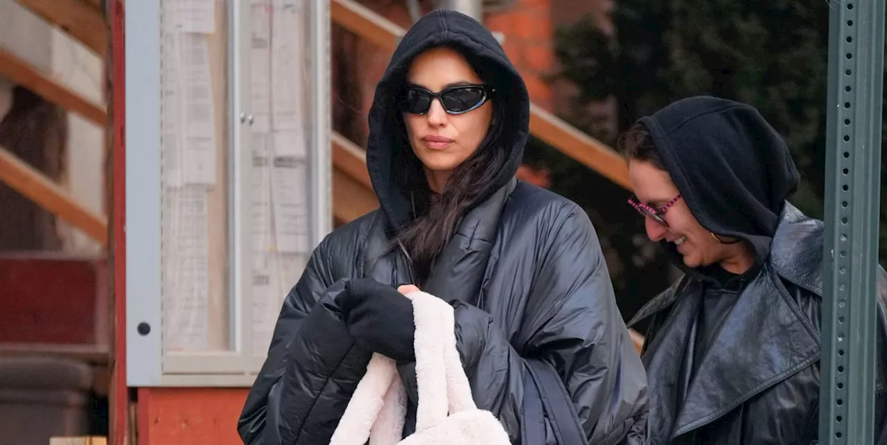 Irina Shayk Shows Off Her Soft Side with an Unexpected Fluffy Bag