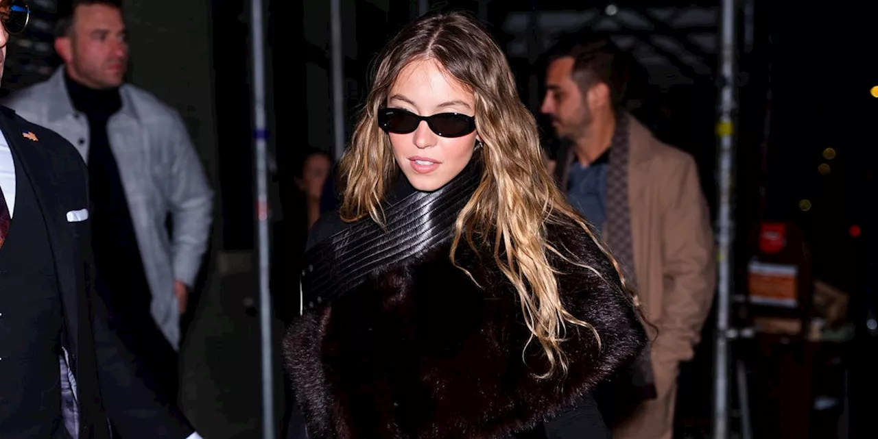 Sydney Sweeney Is the Epitome of Chic in a Fabulous Fur Stole