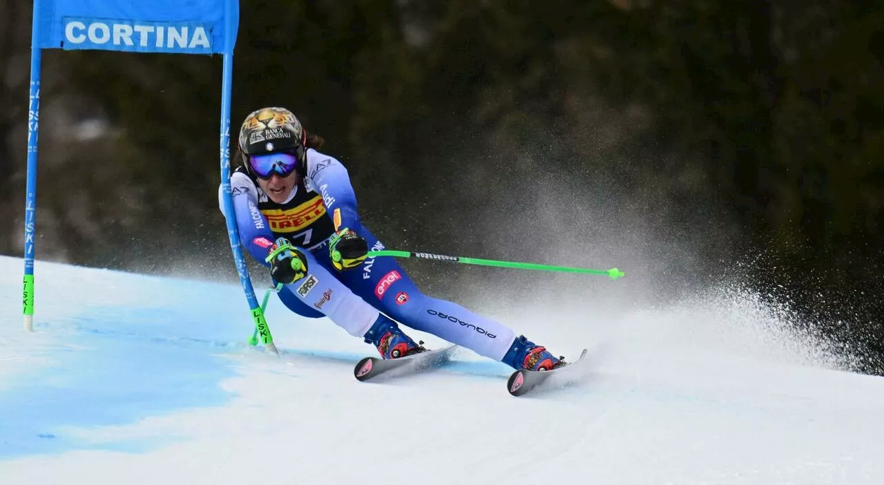 Federica Brignone vince il Super G a Cortina, Goggia fuori dal podio