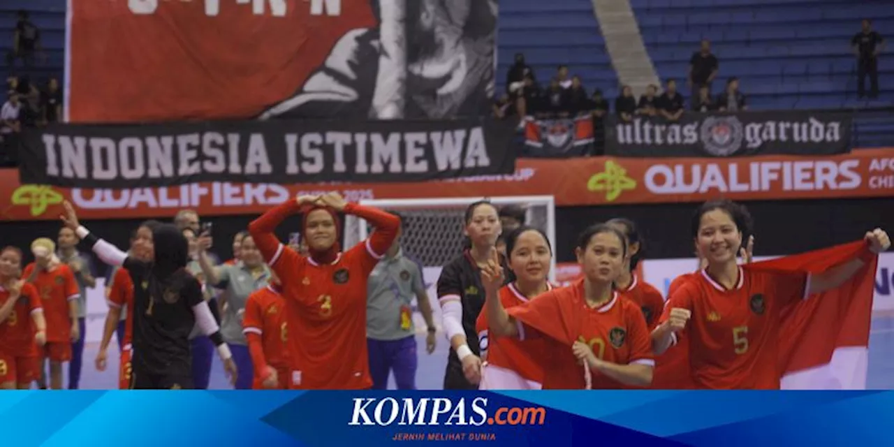 Indonesia Menang atas Hongkong 5-0, Timnas Futsal Putri Juara Grup