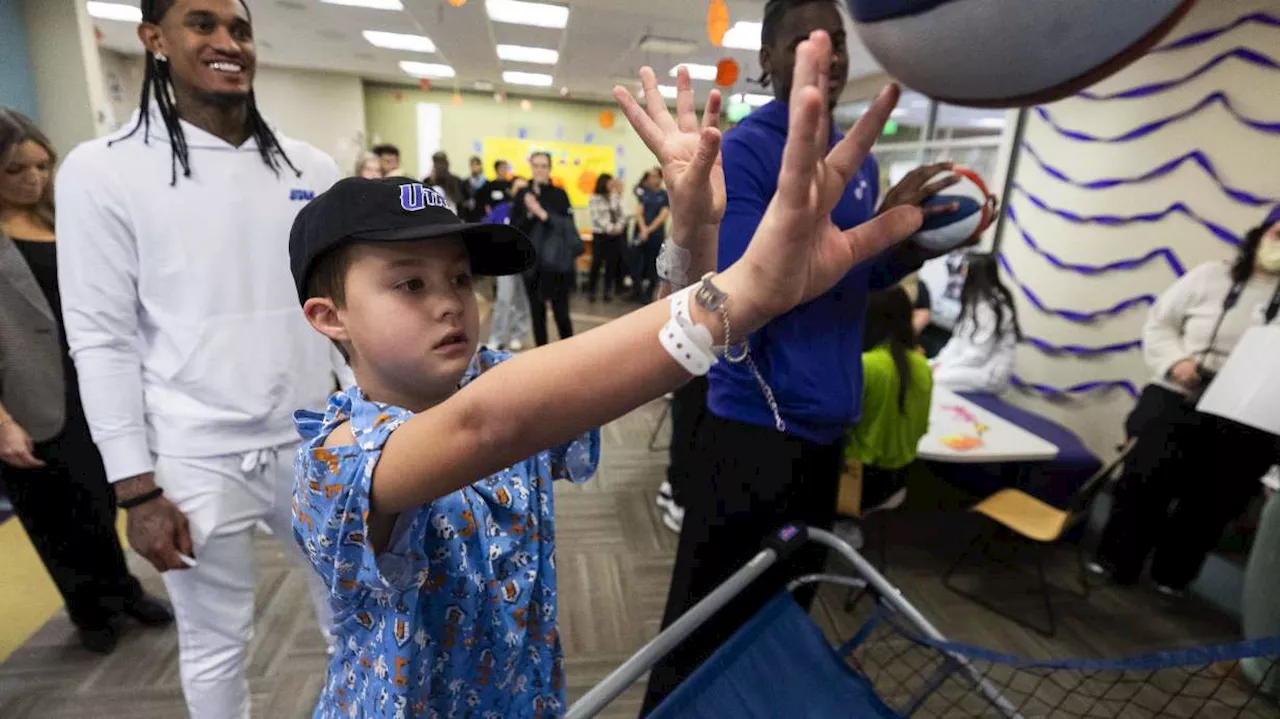 Utah Jazz players visit Primary Children's Hospital