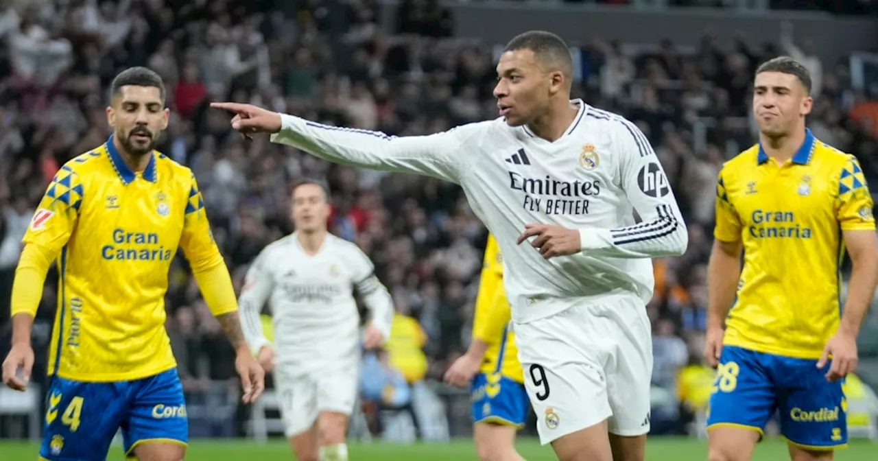 Kylian Mbappé anota doblete y el Real Madrid toma el liderato de LaLiga