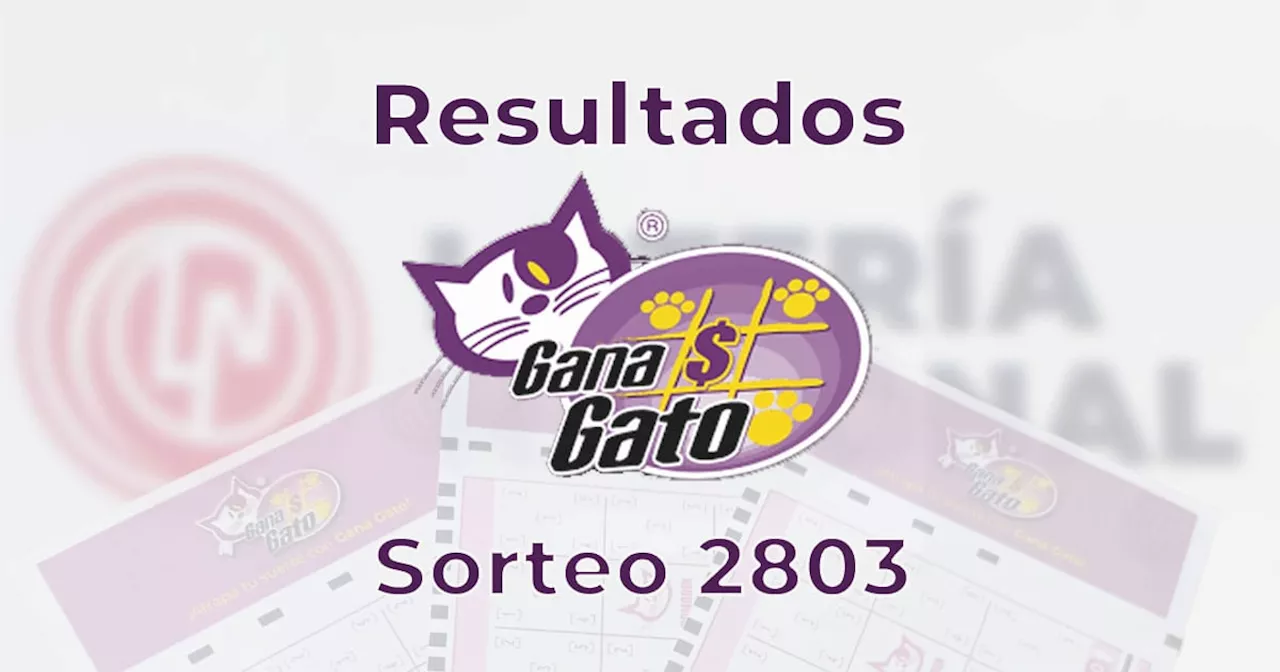 Resultados del Gana Gato 2803 del 18 de enero del 2025