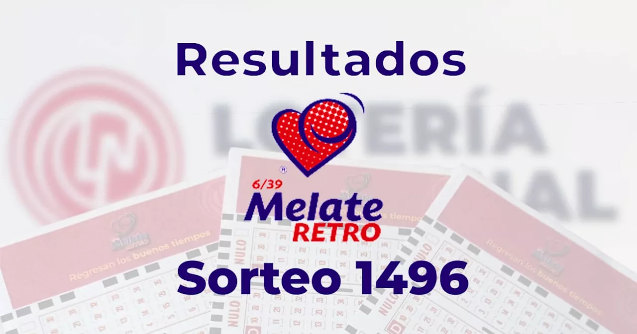 Resultados del Melate Retro 1496: ve aquí los números ganadores del sorteo