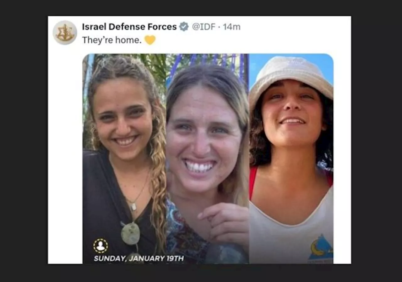 Hamas Releases First Three Female Captives as Hostages-for-Terrorists Deal Begins