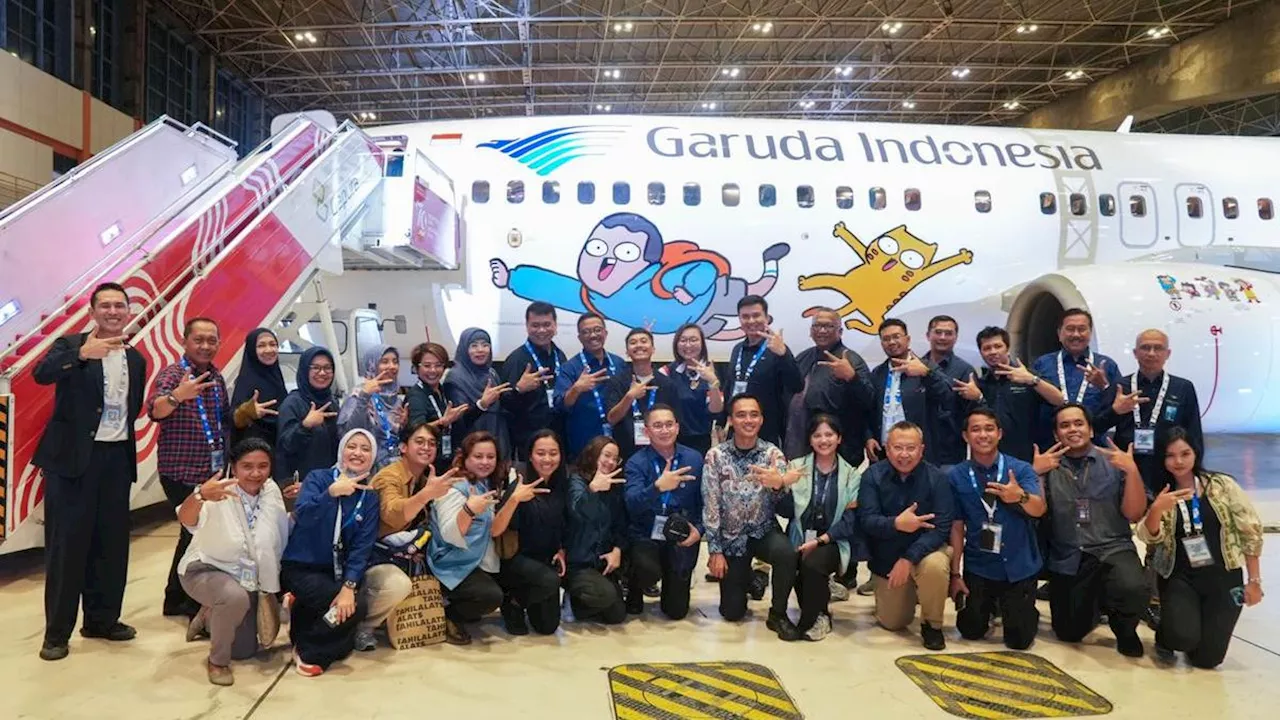 Pesawat Garuda Indonesia Edisi Spesial Tahilalats, Terbang Perdana dari Jakarta ke Denpasar