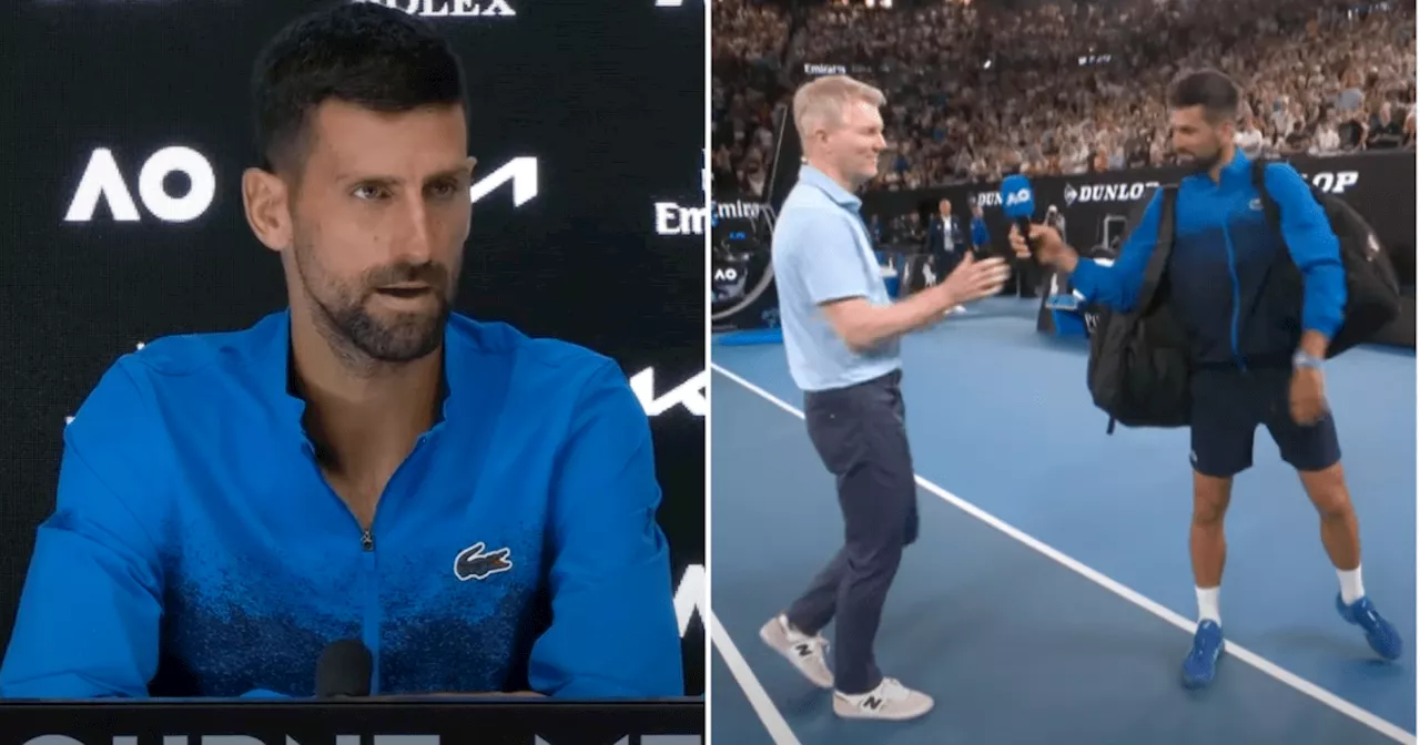 Novak Djokovic reveals why he awkwardly snubbed on-court interview with Jim Courier