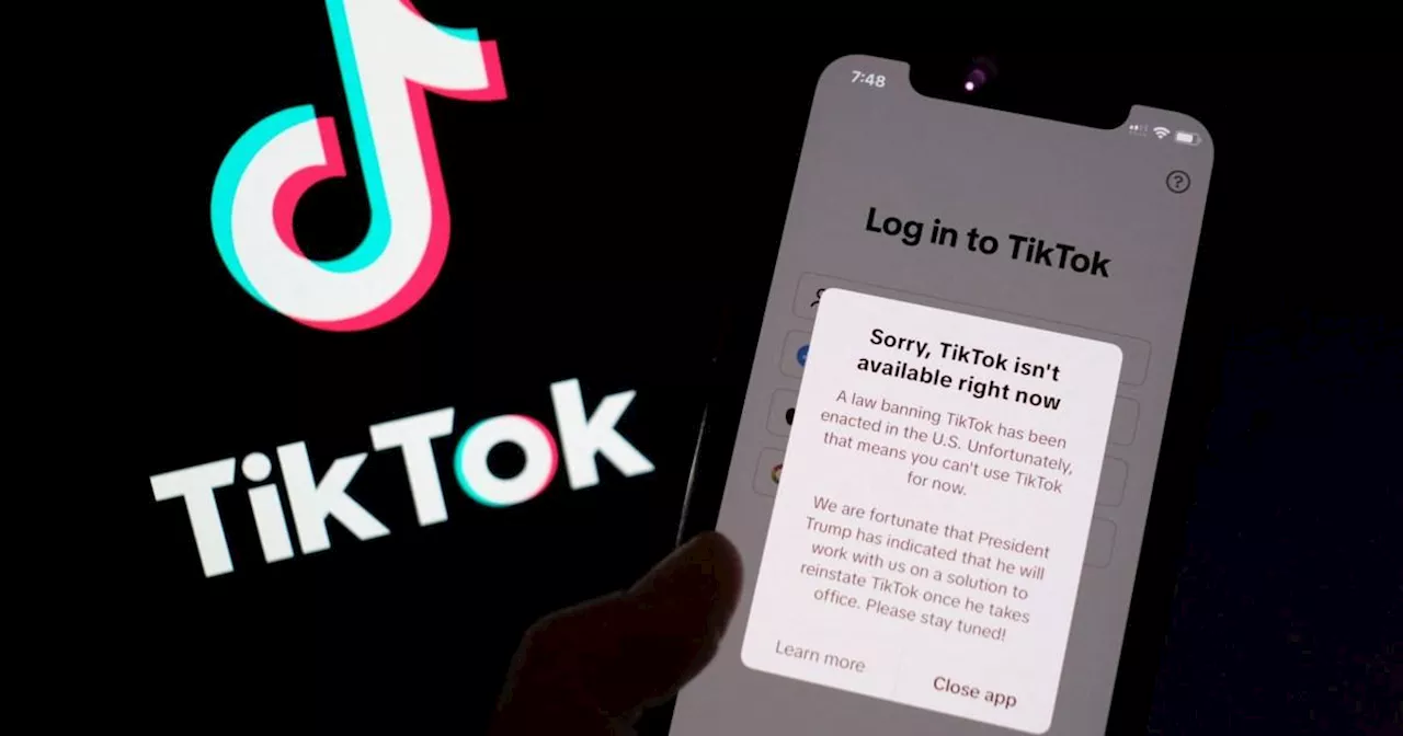 TikTok users get pop-up message about Trump after app goes offline in US