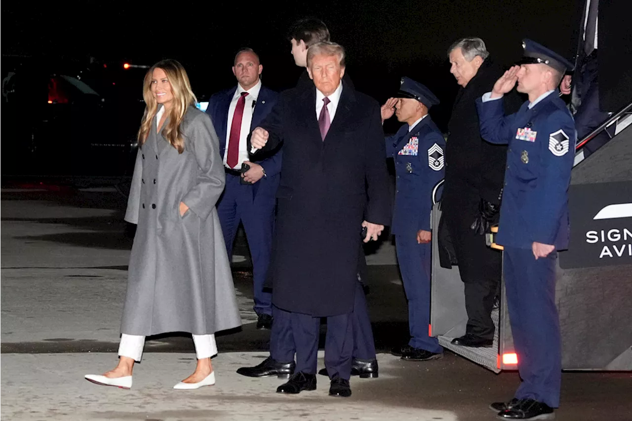 Donald Trump llega a Washington para la ceremonia de toma de posesión presidencial