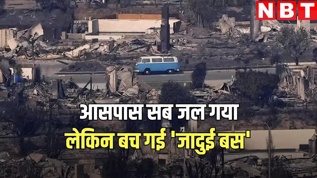 इस 'जादुई बस' को नहीं जला पाई अमेरिका के जंगलों आग, बस मालिक हैरान, जानें क्या कहा