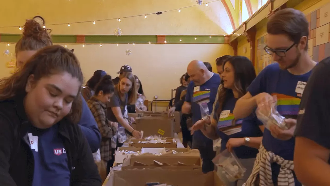 Volunteers organize hygiene kits for San Diego County's homeless LGBTQIA+ youth