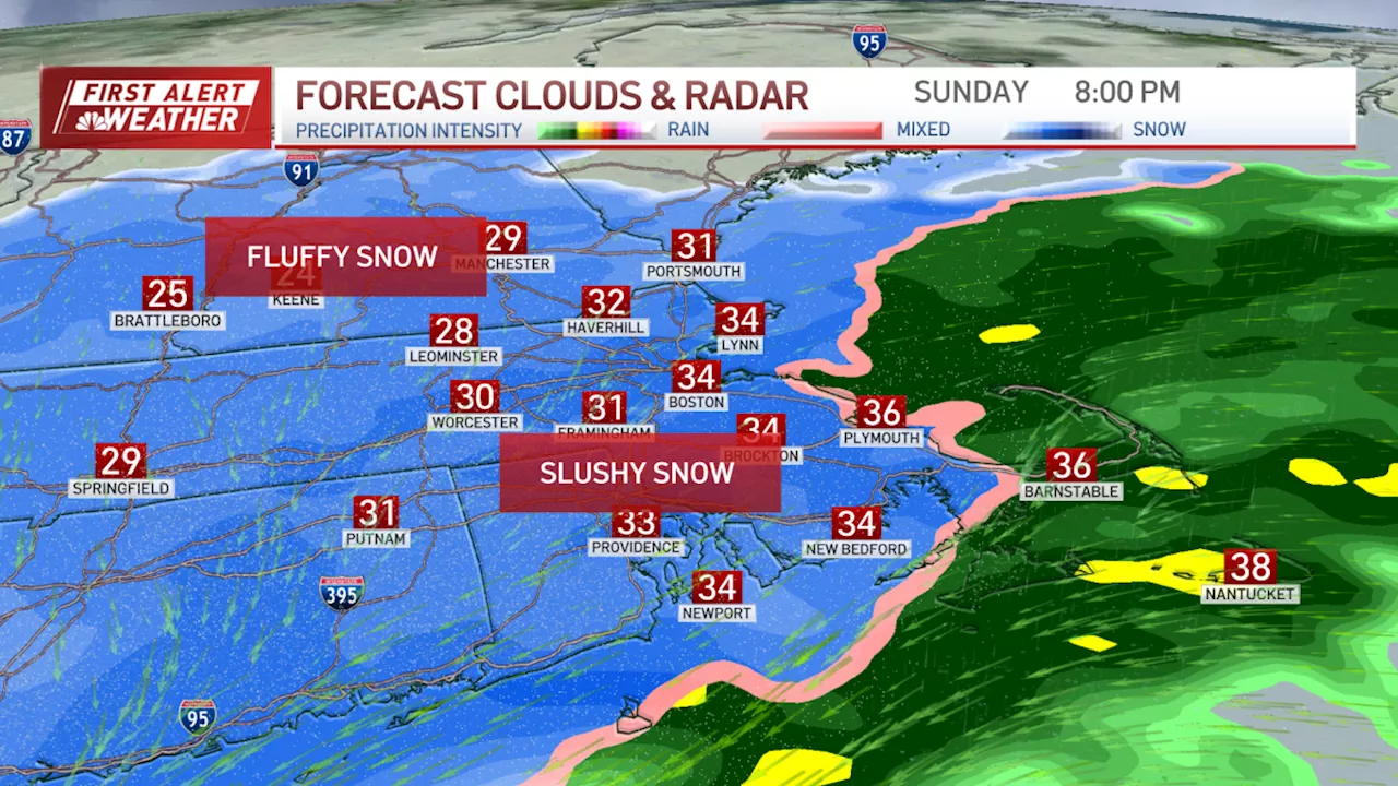 How the winter storm will hit New England Sunday night (live radar)