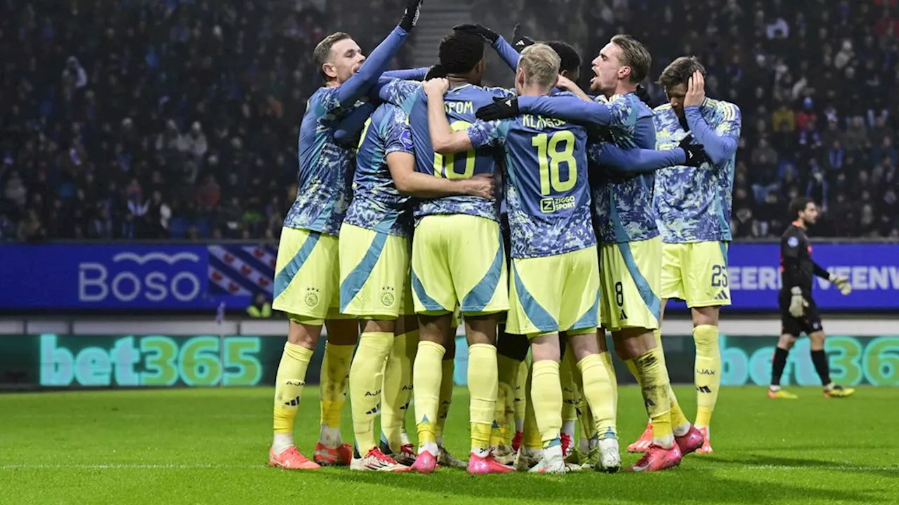 Ajax grote winnaar negentiende speelronde • Eén punt achter PSV, vijf los van FC Utrecht