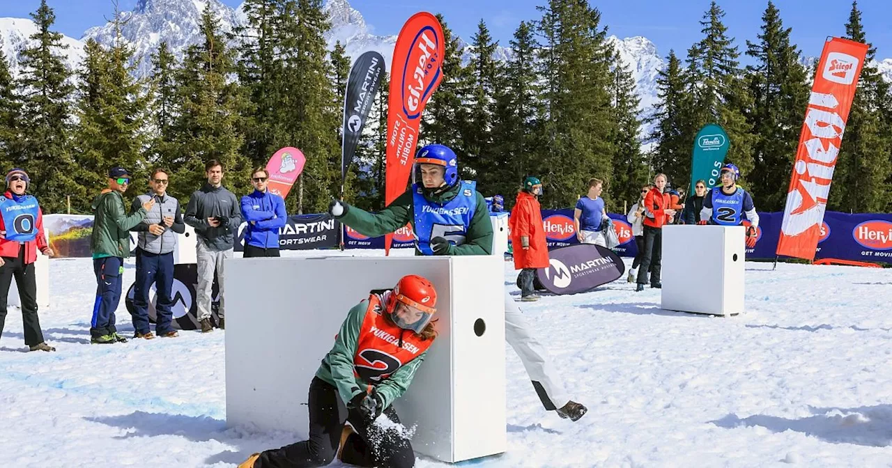 Großer Wurf in Filzmoos: Schneeballschlacht wird Wintersport