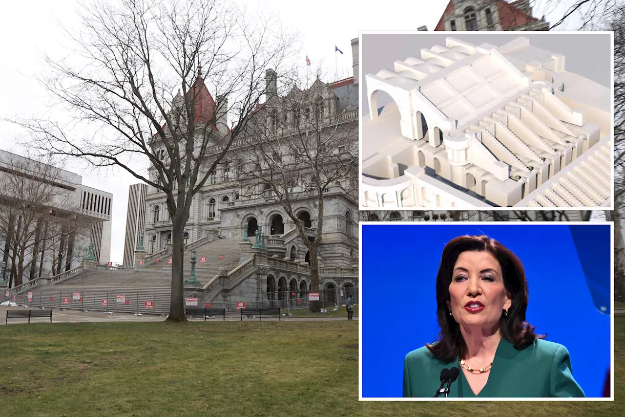 Gov. Hochul takes drastic steps to fix Capitol building stairs as cost doubles to a whopping $80M