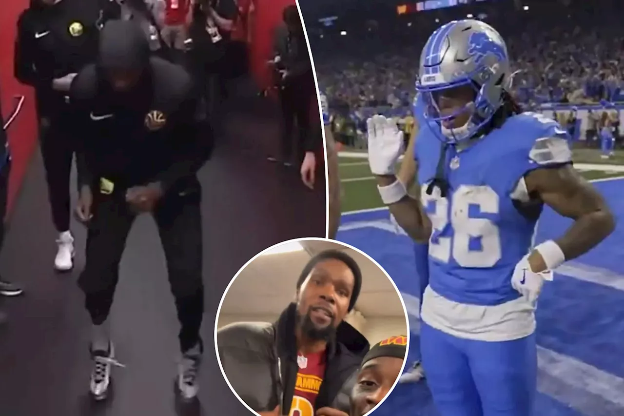 Kevin Durant fires back at Lions' Jahmyr Gibbs after playoff dance in Commanders' win