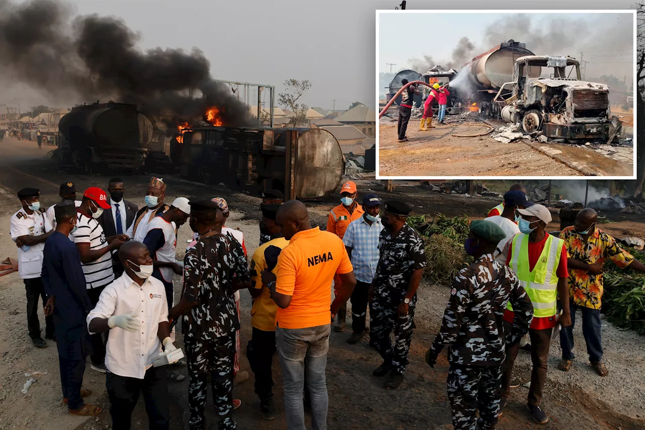 Nigerian gasoline tanker explosion kills at least 70 people, authorities say