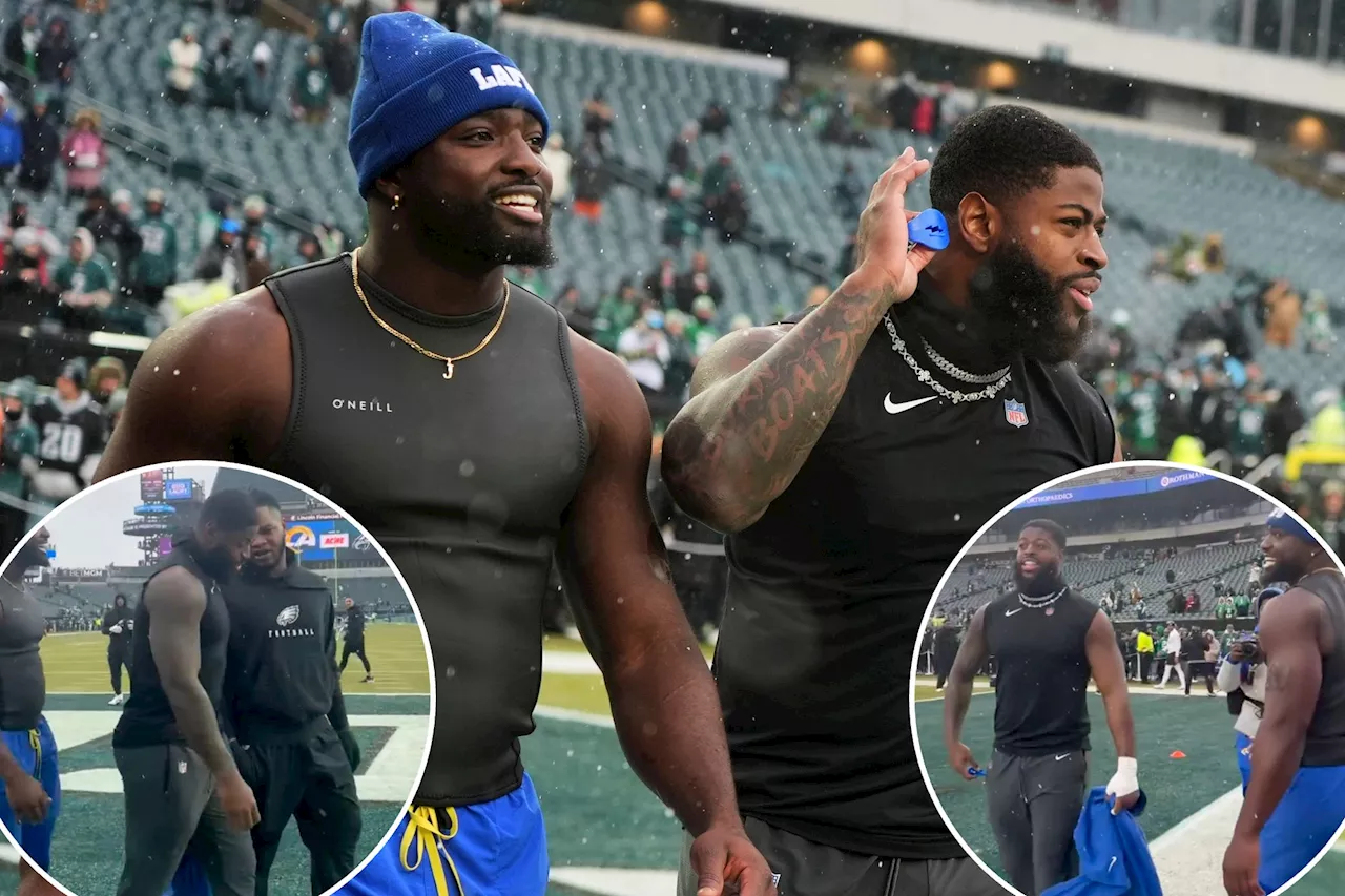 Rams rookie Jared Verse and Eagles' Jalen Carter get chippy before divisional round clash