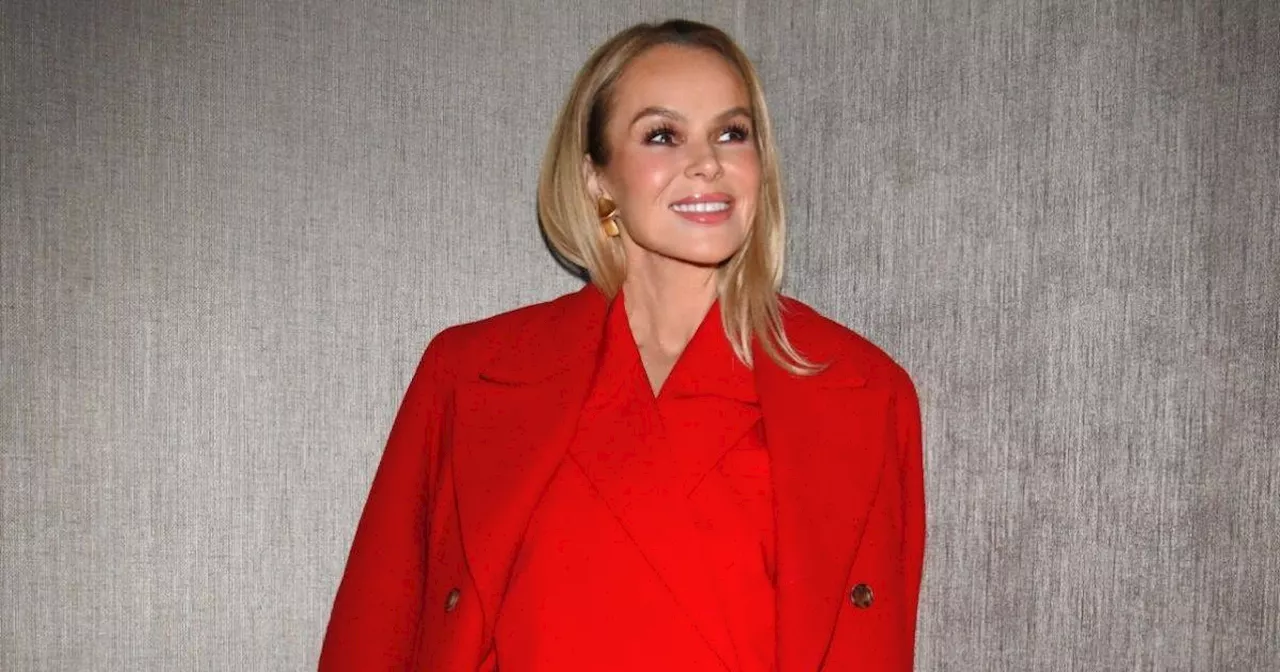 Copy Amanda Holden's style with a romantic-red wool coat from Nobody's Child