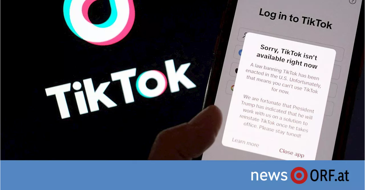 Hoffen auf Trump: TikTok stellt Betrieb in den USA vorerst ein