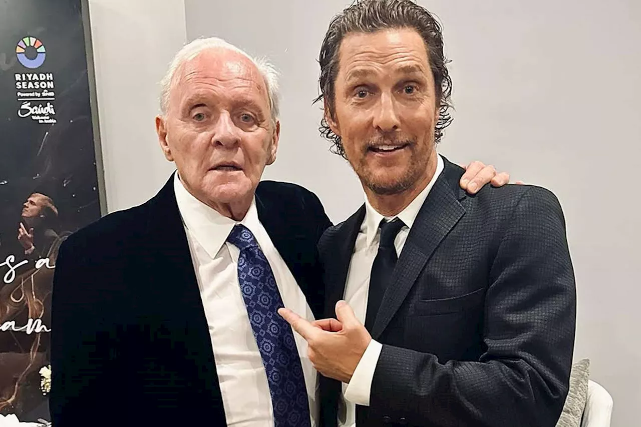 Matthew McConaughey Says 'It’s Past Time' Anthony Hopkins Was Named PEOPLE’s Sexiest Man Alive