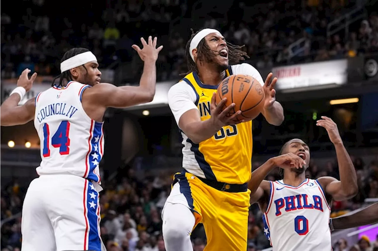 Shorthanded Sixers fizzle in fourth quarter at Indiana Pacers for fifth consecutive loss