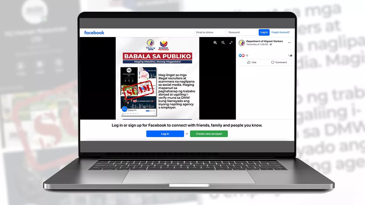 DMW removes 71,000 fake job postings on Facebook, TikTok in 2024