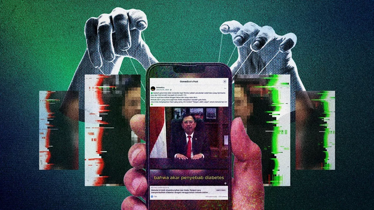 Who are circulating health-related deepfakes in Indonesia?