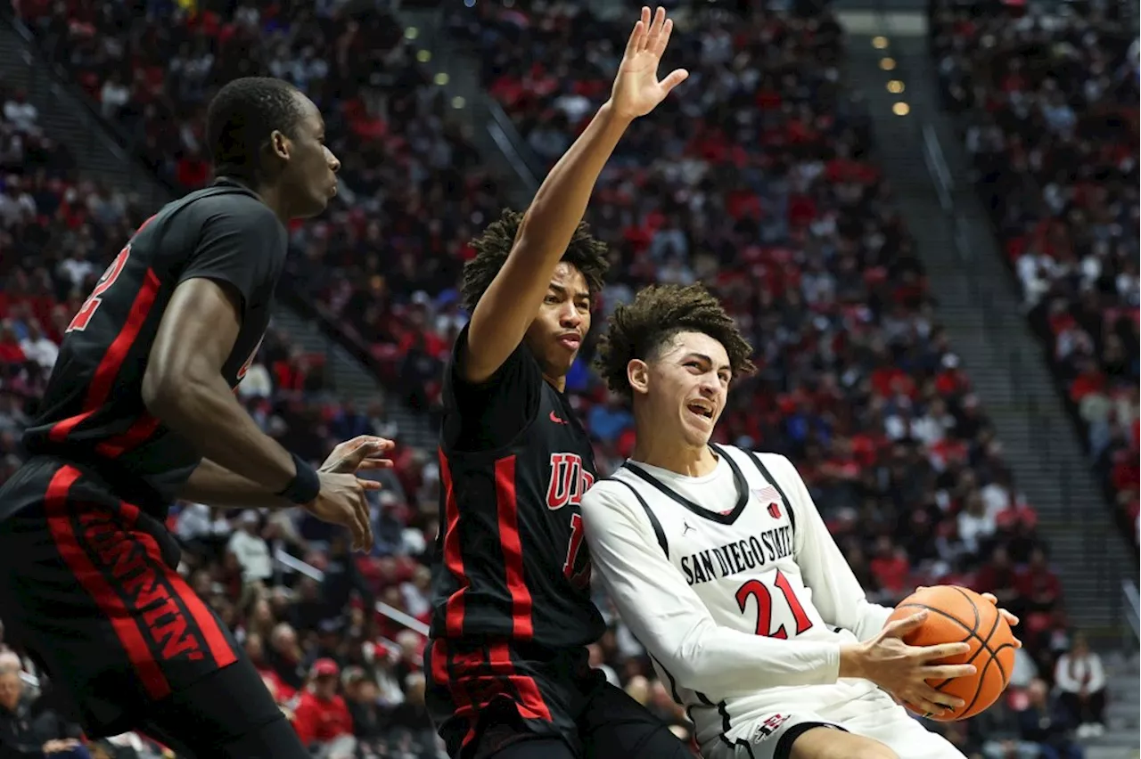 Sluggish San Diego State falls to UNLV at Viejas Arena, hurting Aztecs’ postseason resume