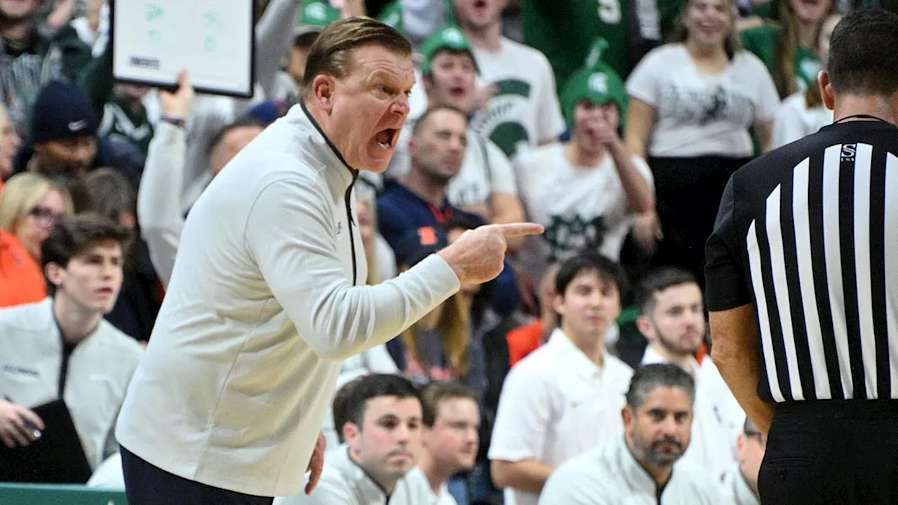 Illinois Coach Brad Underwood Won't Blame Refs for Michigan State Loss