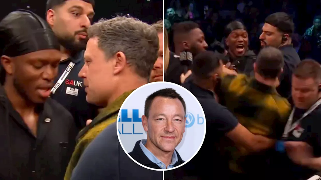 Fans think KSI went 'too far' with John Terry comment at Wayne Bridge in heated face-off