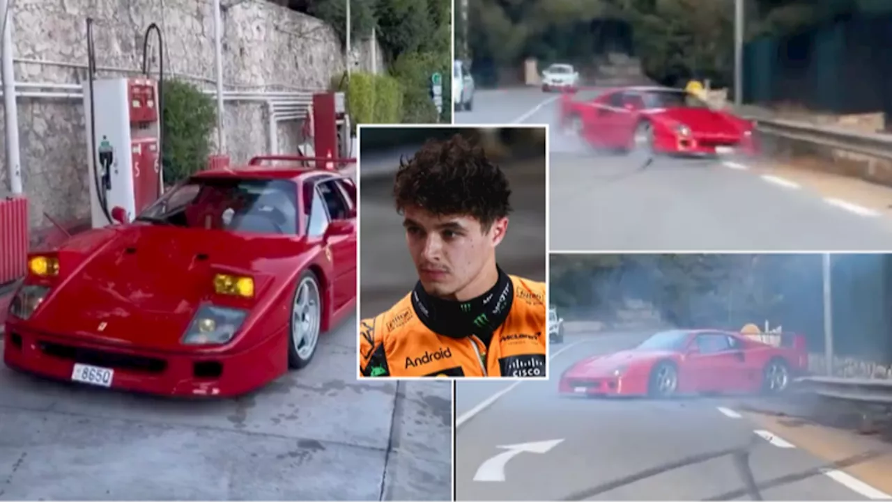 Lando Norris' $2.5 million Ferrari crashes in Monaco as shocking footage emerges