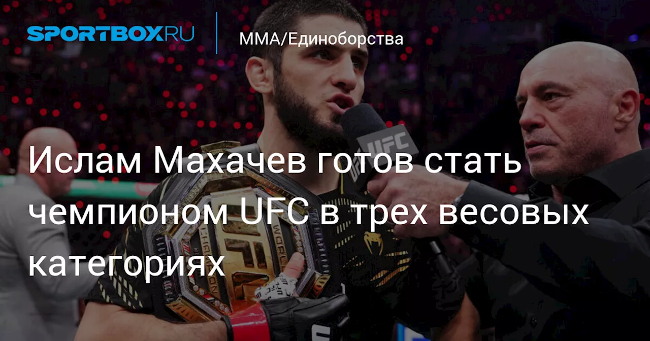 Ислам Махачев готов стать чемпионом UFC в трех весовых категориях