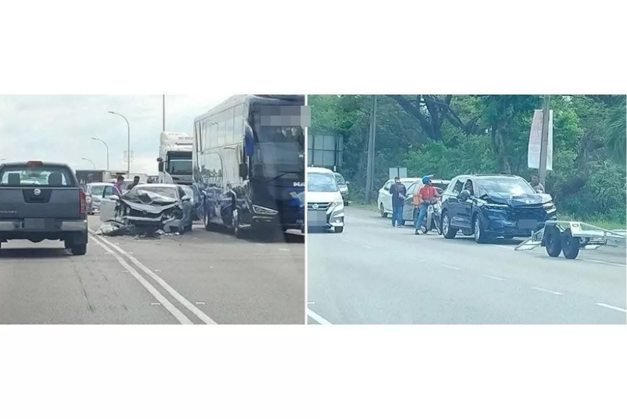 QuickCheck: Did a car cause several crashes by driving against traffic in Penang?