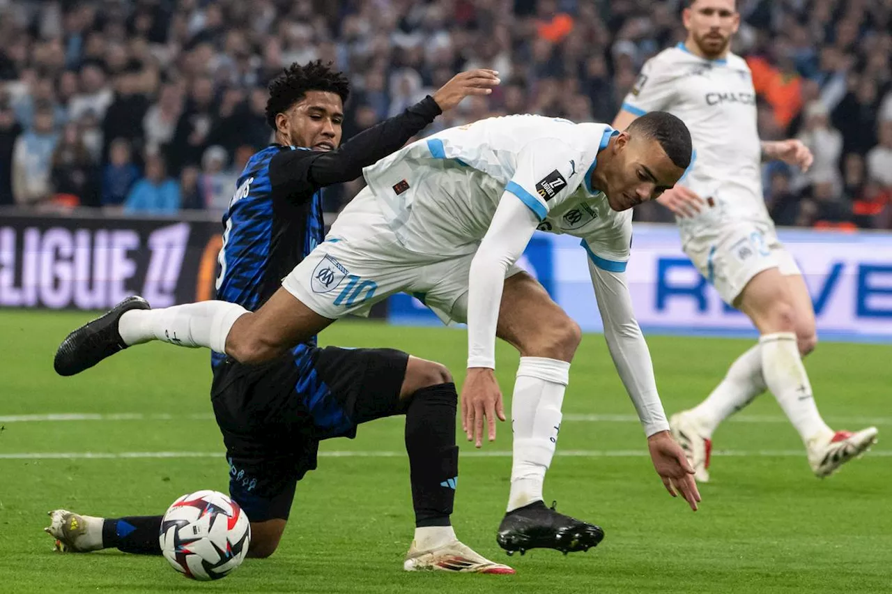 Ligue 1 : Marseille réagit pour éviter le naufrage face à Strasbourg (1-1)