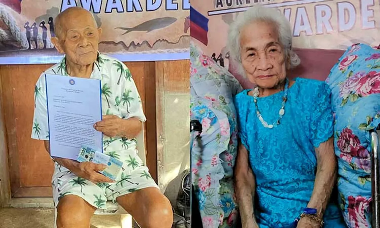 Davao centenarians claim P100-K bonus