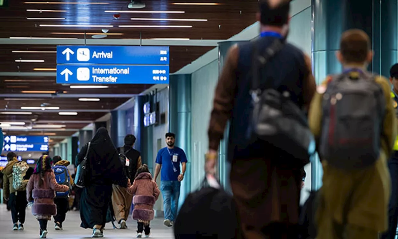 Scores of Afghans have left for the US after their visas were processed in the Philippines