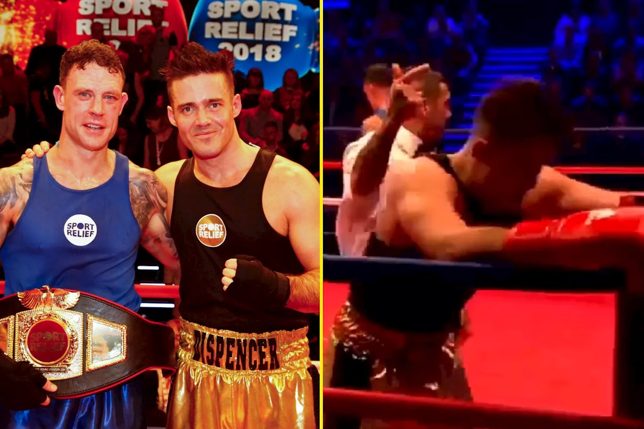 Wayne Bridge battered and rocked reality TV star in Comic Relief fight before accepting KSI showdown...